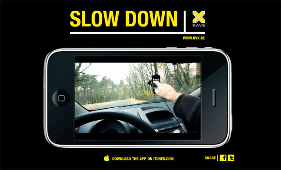 אפליקציית SLOW DOWN להתראה על מהירות הנסיעה