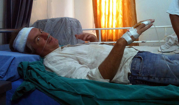 גיימס מיי בבית החולים בסוריה