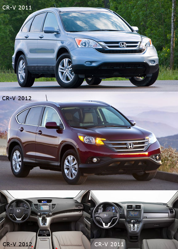 הונדה CR-V החדש 2012 מול הדגם היוצא
