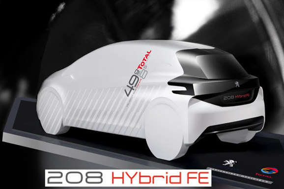 208 Hybrid FE - קונספט למכונית היברידית חסכונית וספורטיבית 