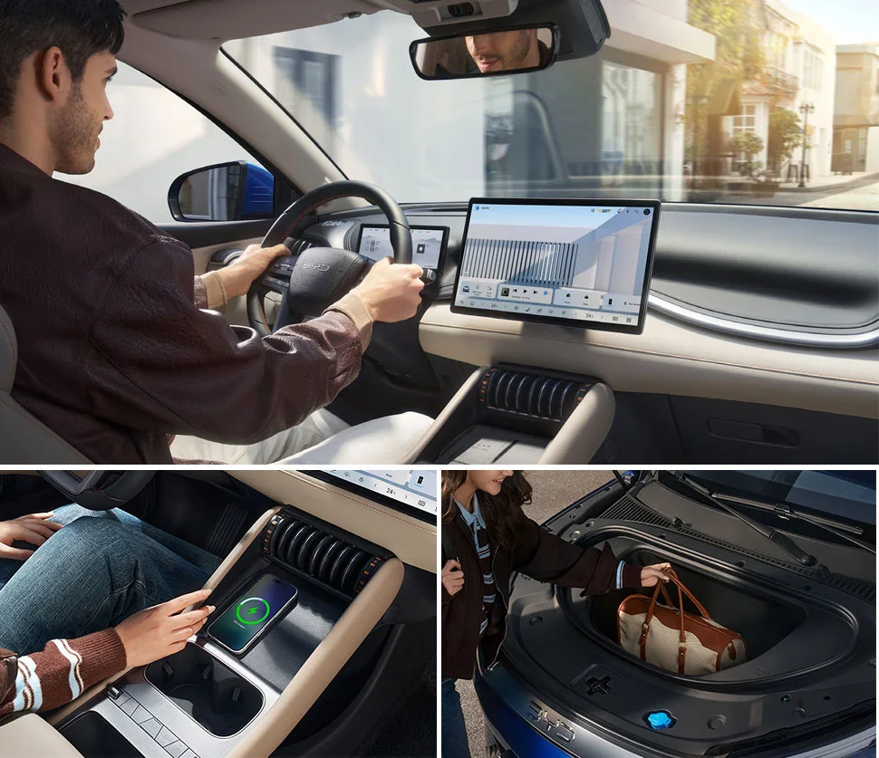 BYD אטו 3 EVO תא הנוסעים