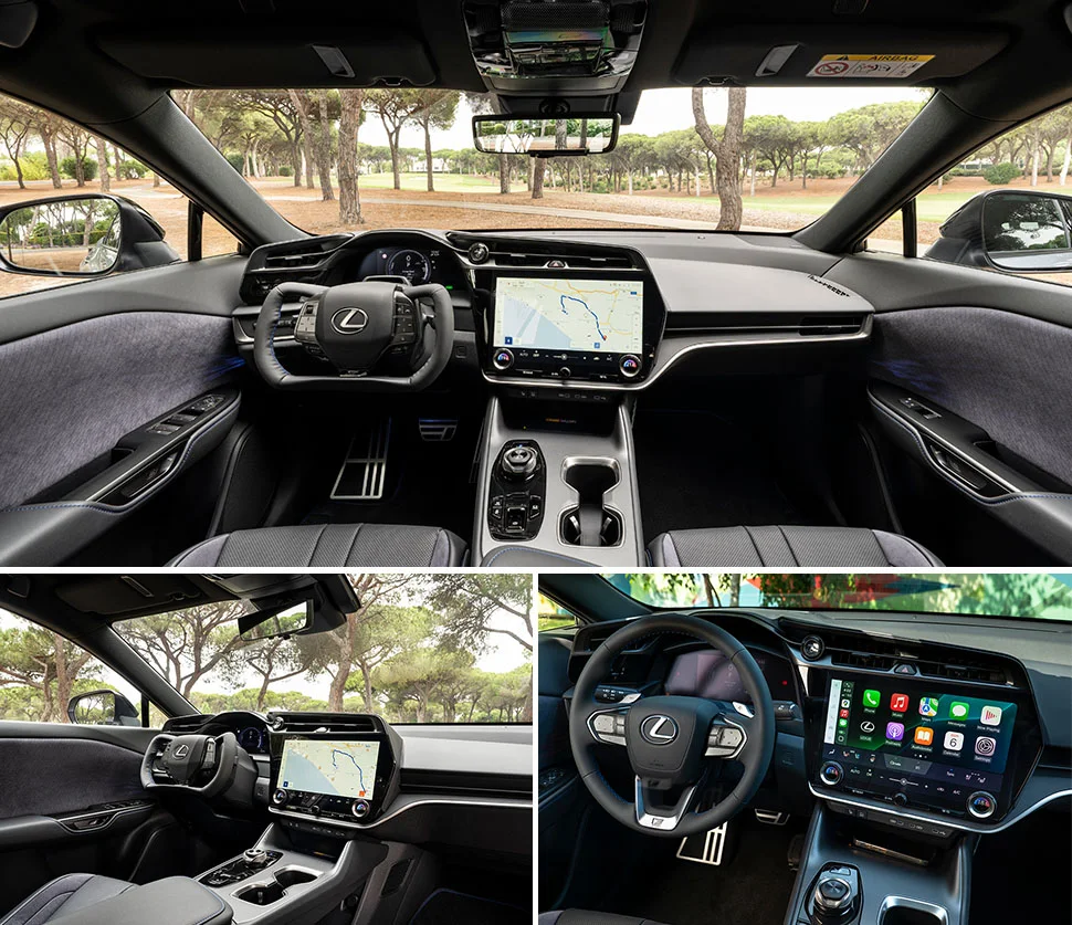 לקסוס RZ החדש 2026 תא הנוסעים