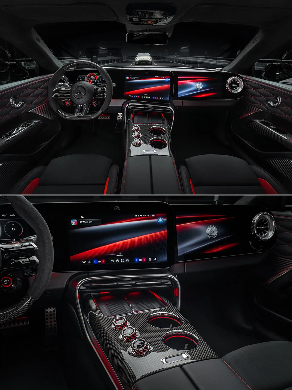 מרצדס AMG GT 4-DOOR תא הנוסעים
