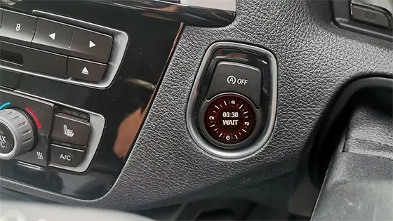 כפתור התנעה ברכב