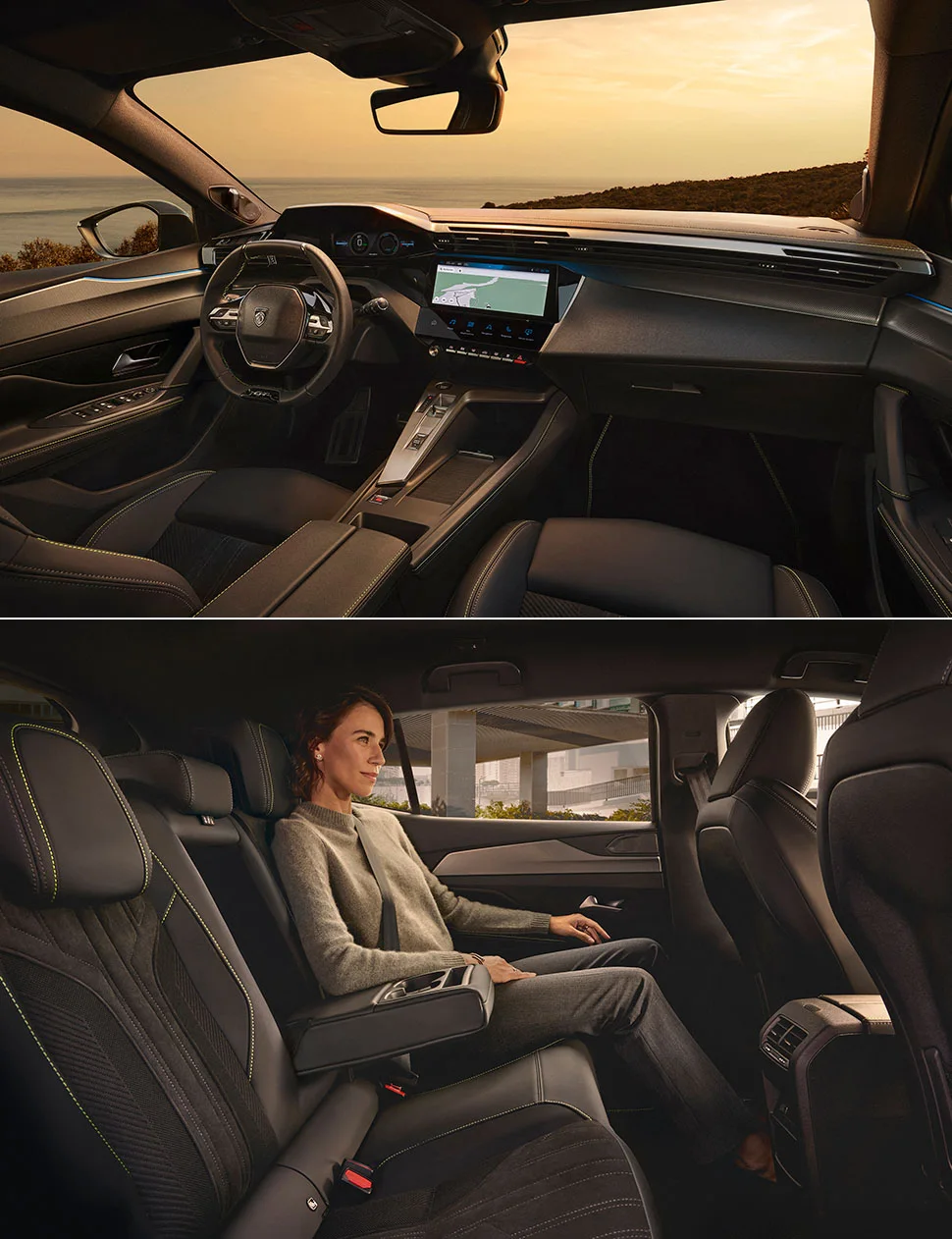 פיג'ו 408 החדשה תא הנוסעים