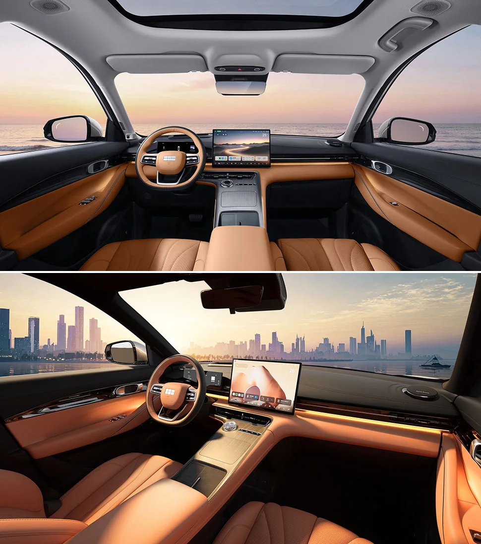 ג'ילי E5 החדש תא הנוסעים