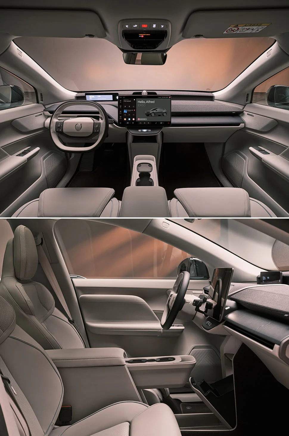  וולוו EX60 תא הנוסעים