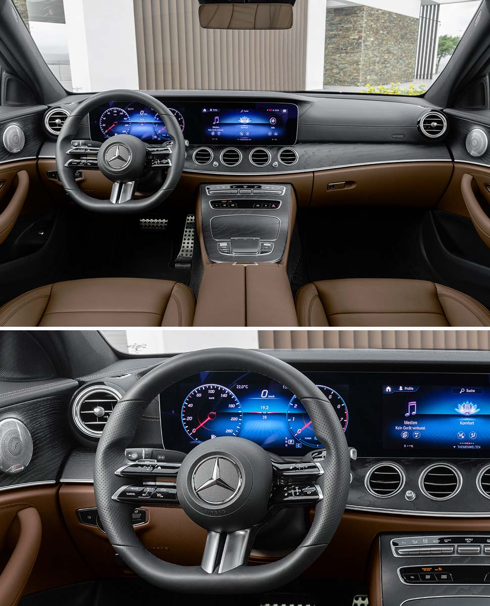 גלגל הגה AMG חדש 2020 מרצדס E קלאס החדשה תא הנוסעים