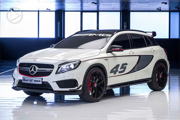 מרצדס GLA45 AMG קונספט - קרוסאובר מהיר ועצבני