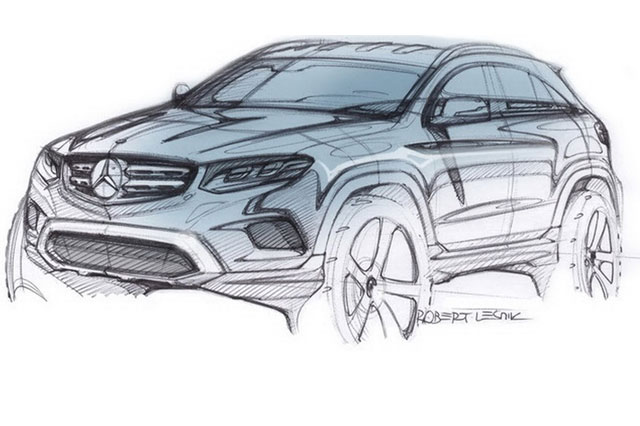 2015 מרצדס GLC סקיציה