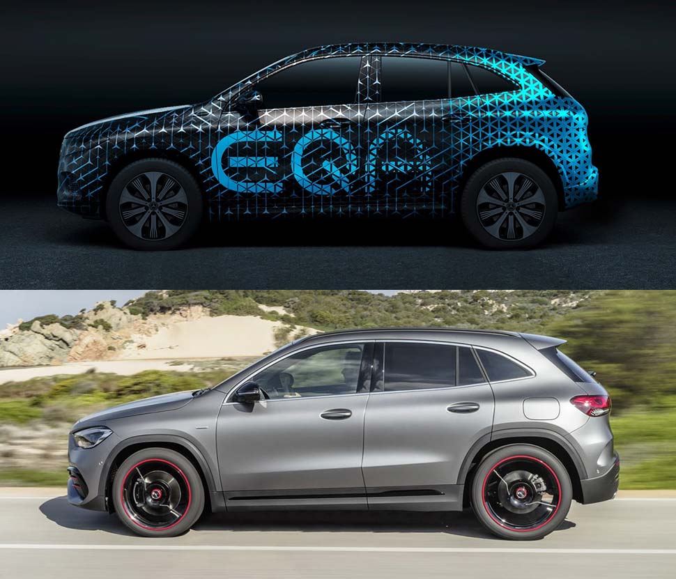 גרסה חשמלית למרצדס GLA מרצדס EQC GLA