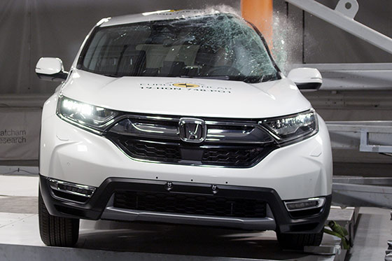 הונדה cr-v מבחן ריסוק 2019