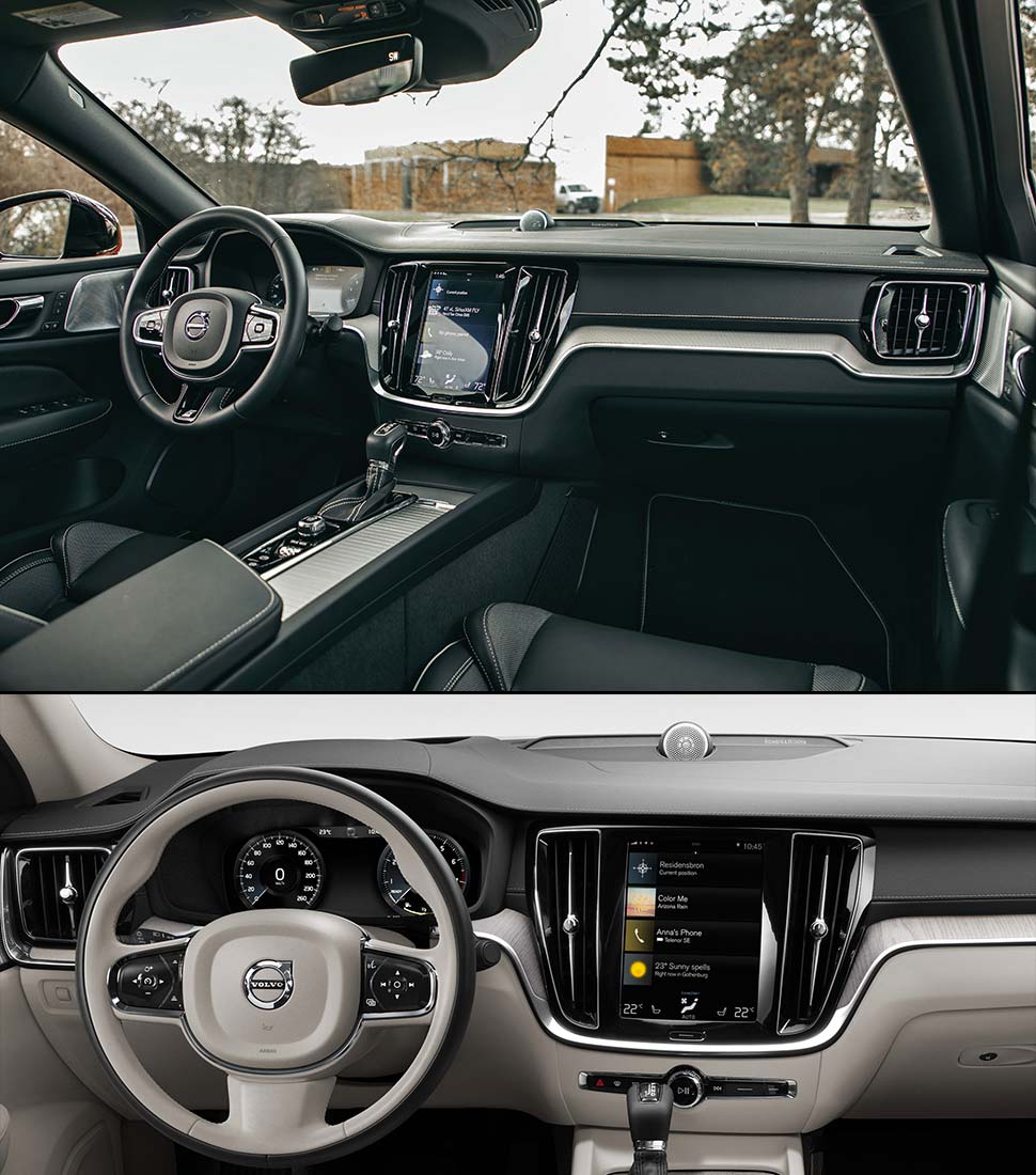 מקום נעים לשהות בו 2019 וולוו S60 החדשה תא הנוסעים